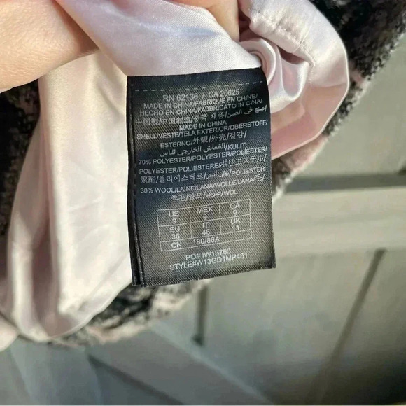 Guess Zoe Plaid Wool Blend Dress preppy girlhood legally blonde tweed - Picture 5 of 8